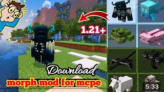 Morph Mod for Minecraft Pe 121  Mediafire 🤫🤯 [upl. by Autrey]