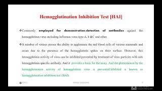 Hemagglutination And Hemagglutination Inhibition Test [upl. by Nnylodnewg]