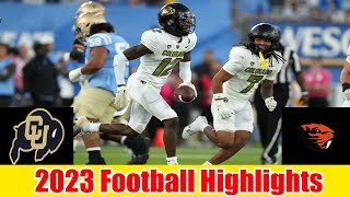 Colorado vs 16 Oregon State GAME HIGHLIGHTS HD  NCAAF Week 10  College Football 2023 [upl. by Elleunamme]