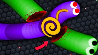 Slitherio Best Snake Moments vs Pro Snakes Epic Slitherio Gameplay [upl. by Ahtan]