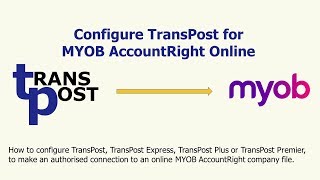 Configure TransPost for MYOB AR Online [upl. by Moynahan]