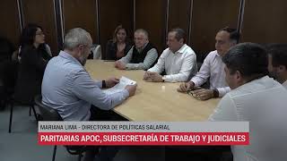 PARITARIAS APOC SUBSECRETARÍA DE TRABAJO Y JUDICIALES [upl. by Yaresed]