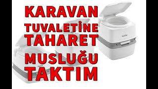 Karavan Tuvaletine Taharet Musluğu Nasıl Takılır  Pratik Taharet Musluğu Montajı  Karavan WC  23 [upl. by Klemens326]