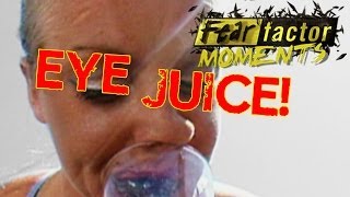 Fear Factor Moments  Cow Eye Juice [upl. by Nilla]