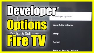 How to Find Missing Developer Options on Amazon FIRE TV Easy Method [upl. by Straub]