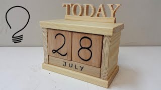 How to Make a Wooden Calendar [upl. by Nomde]