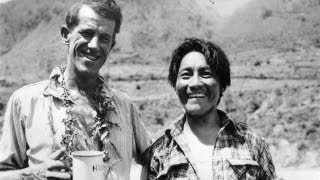 Edmund Hillary and Tenzing Norgay climb Everest  1953 archive video [upl. by Kcyrred261]