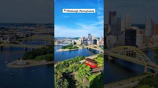 BEST CITY SKYLINE VIEW IN AMERICA Pittsburgh Pennsylvania [upl. by Alled]