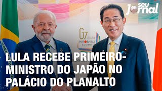 Lula recebe Primeiroministro do Japão no Palácio do Planalto [upl. by Aiyram]