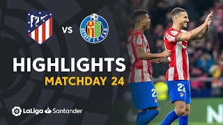 Resumen de Atlético de Madrid vs Getafe CF 43 [upl. by Naellij]