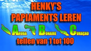 Papiaments leren  Les 02 tellen van 1 tot 100  Henkys Papiaments  Papiamentu  Papiamento [upl. by Brnaby]