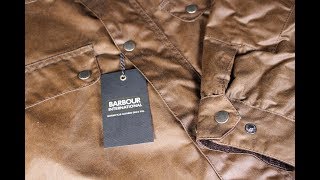 REVIEW BARBOUR INTERNATIONAL quotDukequot Wax Jacket [upl. by Kcire95]