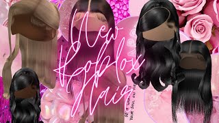 Hurry up New Roblox Hair Black aesthetic Hair [upl. by Ilrebmyk]