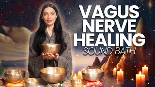 Vagus Nerve Reset  Healing Frequency  Sound Bath Meditation [upl. by Huston]