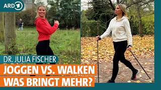 Walken oder Joggen Was ist effektiver und was hilft beim Abnehmen  ARD Gesund  Dr Julia Fischer [upl. by Aratak694]