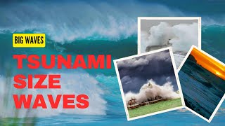 TSUNAMI SIZE WAVES  EYE WITNESS FOOTAGE [upl. by Jacinthe]