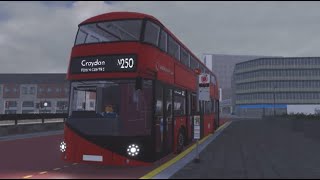 Shabby Full Ride Bus Route N250 Parchmore Road  Fairfield Halls Via East Croydon  Croydon V131 [upl. by Nodla]