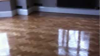 Wooden Parquet Floor Sanding Chester Oak Wood Block Flooring Restored by Woodfloor Renovations [upl. by Wendalyn229]