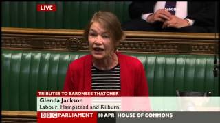 Glenda Jackson launches tirade against Thatcher in tribute debate [upl. by Ecyla995]