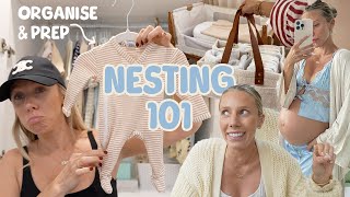 Newborn Nesting Organise amp Prep with me for BABY 3 VLOG [upl. by Trella29]