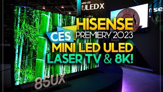 Hisense pokazał nam nowe TV Mini LED i Laser TV  CES 2023 [upl. by Flavia]