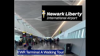 STUNNING TOUR I went to Newark Liberty Intl Airport EWRTerminal A [upl. by Baylor]