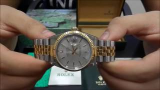 Rolex Datejust 16233 Steel amp Gold Serie A  WatchesGMT [upl. by Lavine]