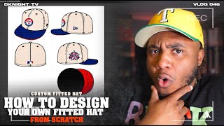 HOW TO DESIGN A FITTED HAT FROM SCRATCH  DKNIGHT TV [upl. by Janaye]