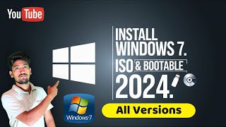 How to Install Windows 7  Download Win 7 ISO File with All Versions Create Bootable USB  Hindi [upl. by Llemrej]