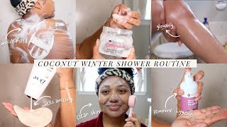 VLOGMAS EP 4 Coconut Scented Winter Shower Routine  Hygiene Tips  Shopping Skincare More [upl. by Dede]