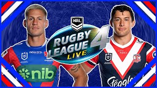 ROOSTERS SCORE ON FIRST TOUCH BUT CAN THEY HOLD ON VS NEWCASTLE KNIGHTS ON RLL4 NRL ROUND 6 [upl. by Armando]