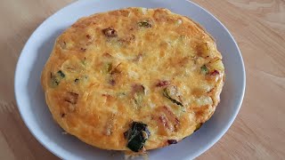 Bacon and Potato Frittata  Frittata Recipe [upl. by Checani]