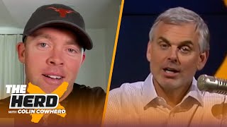 Colt McCoy on Texas vs Oklahoma Kyler Murray and what makes McVay amp Harbaugh special  THE HERD [upl. by Garrison862]