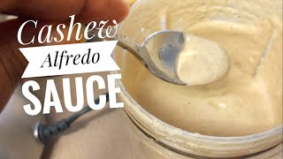 VEGAN CASHEW ALFREDO SAUCE  EASY Plant based recipe [upl. by Oicnedif]