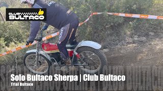 Solo Bultaco Sherpa  Club Bultaco  Clásicas de Trial [upl. by Rafter528]