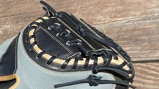 Wilson A2000 Catcher’s Mitt Web Relace  Part 1 of 2 [upl. by Featherstone]