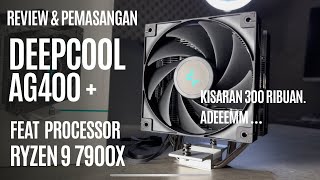 DEEPCOOL AG400 PLUS REVIEW CPU COOLING  RAKIT PC JADI MURAH DAN GAMING TETAP ADEM [upl. by Sirmons810]