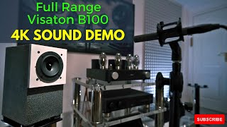 VISATON B100  4quot DIY Full Range Speaker Sound Demo [upl. by Loise]