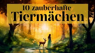 Märchen zum Einschlafen 10 Tiermärchen Entspannen mit Gute Nacht Geschichte  Grimm Andersen ua [upl. by Nommad]