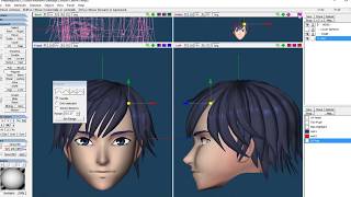 Modeling Hair in Metasequoia [upl. by Konstance]