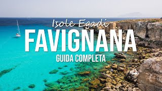 FAVIGNANA Guida completa allisola viaggio bici spiagge piatti tipici [upl. by Odla]