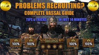 Bannerlord Vassals Guide How To Always Recruit Them Manage and More in Under 14 Minutes [upl. by Strickman]