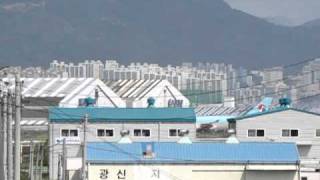 Korean air B737 performing circling approach to rwy18r gimhae intl airport [upl. by Chisholm]