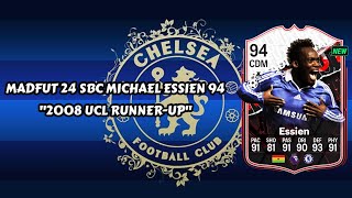 Madfut 24 Michael Essien Sbc 2008 Ucl RunnerUp  Madfut 24 Sbc Solutions [upl. by Ary38]