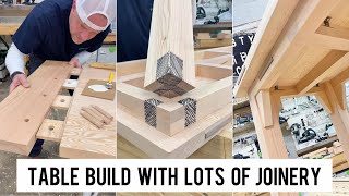 Table build with lots of joinery [upl. by Izzy]