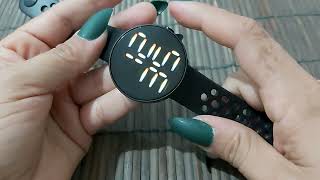 Como Configurar Un Reloj Led Digital De Un Solo Boton [upl. by Darcey]