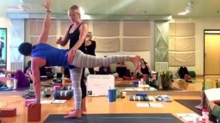 Revolved Half Moon Pose PARIVRTTA ARDHA CHANDRASANA at Twist Yoga [upl. by Sim]