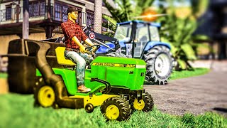 ON NETTOIE LE JARDIN EN JOUANT LE PLUS RÉALISTE POSSIBLE SUR FARMING SIMULATOR 19 [upl. by Charmion]