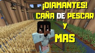 Mi PRIMERA ves con Armadura de DIAMANTE  DECORANDO EL INVERNADERO  MINECRAFT con MODS [upl. by Danya]