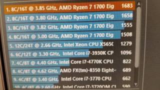 Ryzen 1700 overclock with Stock Cooler Wrath Spire [upl. by Assilak201]